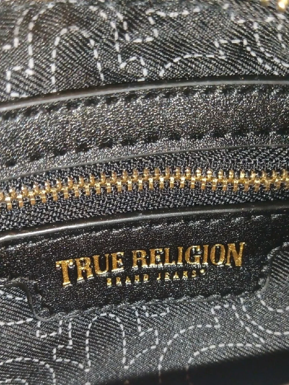 True Religion Black Hobo Handbag